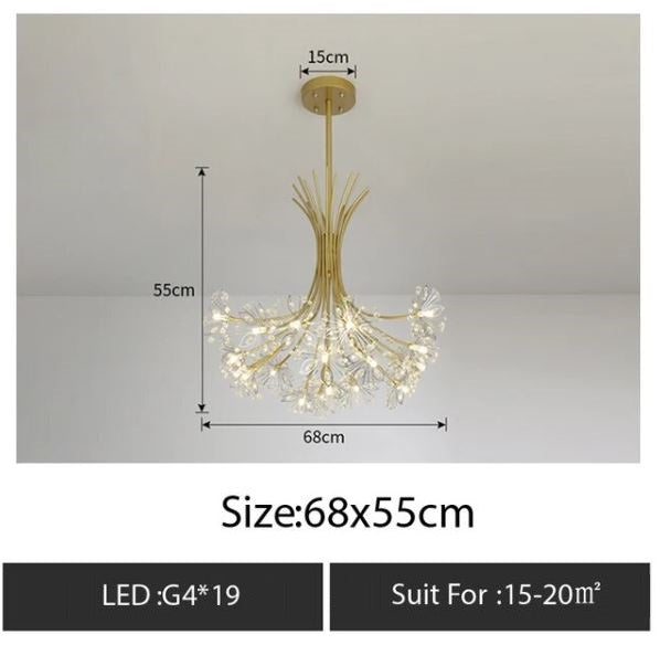 Modern Crystal Ceiling LED Chandelier Lamp
