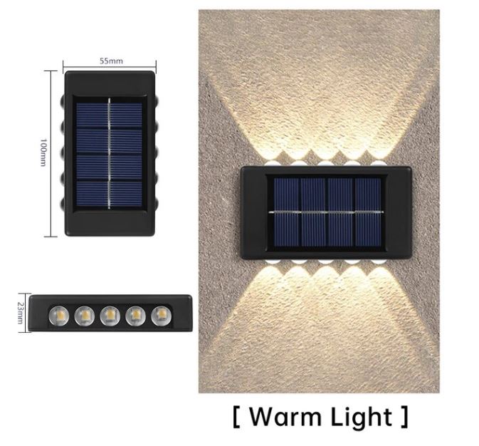 Solar Outdoor Waterproof Up/Down Luminous Wall Lamps