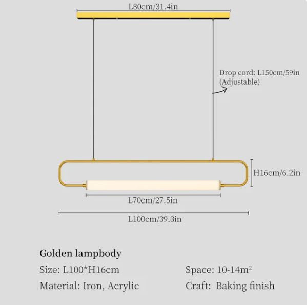 Modern LED Tube Pendant Lights