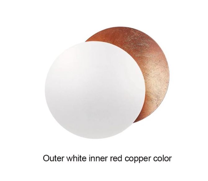 Modern Aisle Round Moon Eclipse Wall Lamp