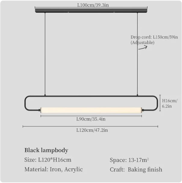 Modern LED Tube Pendant Lights