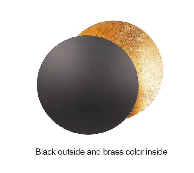 Modern Aisle Round Moon Eclipse Wall Lamp