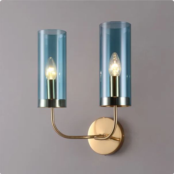 Nordic Sconce with Flute Glass Shade Pendent Lamp