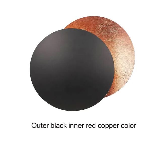 Modern Aisle Round Moon Eclipse Wall Lamp