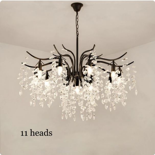 Nordic Art Branch Golden Crystal Chandelier