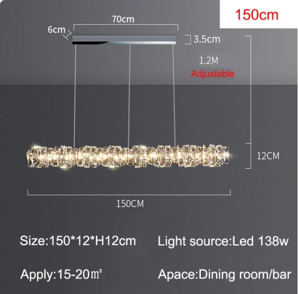 Modern LED Luxury Crystal Design Art Chandelier Light