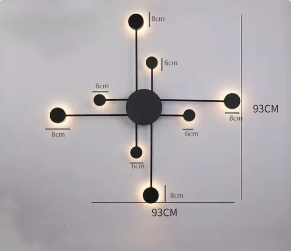 Nordic Minimalism 360 Rotation Long Wall Light