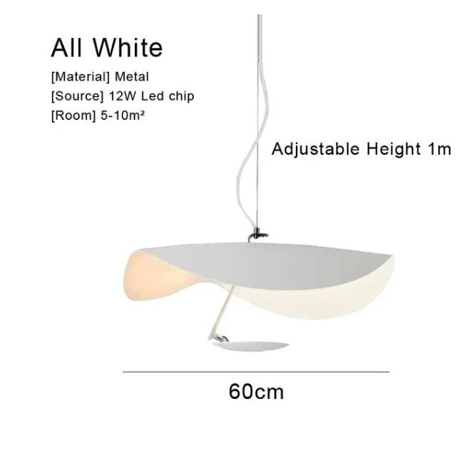 Retro Replica Design Flying Saucer Hat Pendant Lamp
