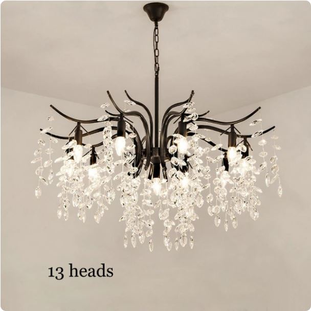 Nordic Art Branch Golden Crystal Chandelier