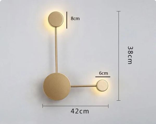 Nordic Minimalism 360 Rotation Long Wall Light