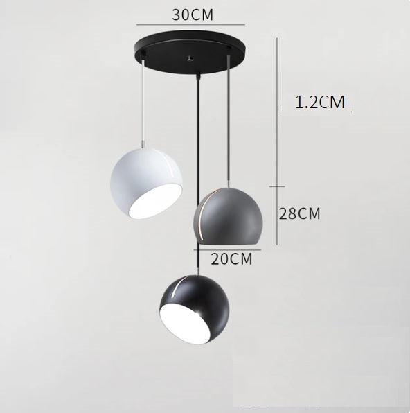 Round Modern Simple Ball Chandelier Pendant Light