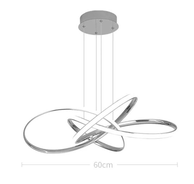 Modern Luxury Twisted Ring Chandelier Light