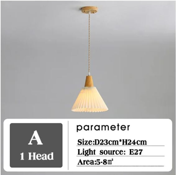 Pleated Lampshade Pendant Lights