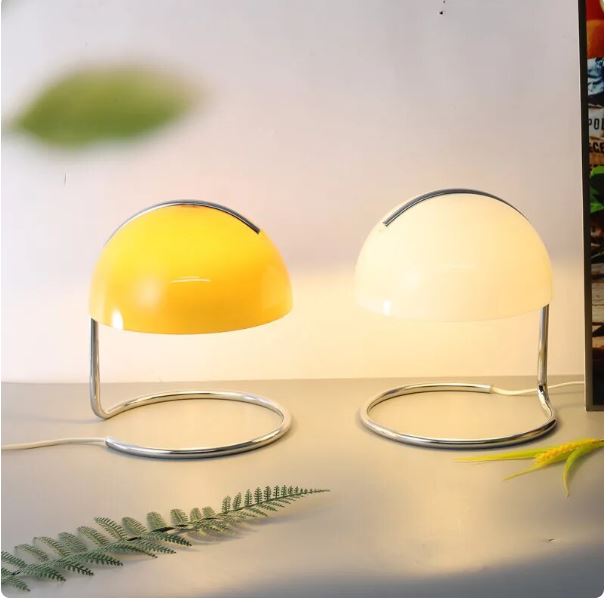 Nordic Metal Glass Shade Table Lamp