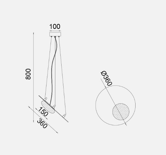 Circular Disk LED Pendant Light