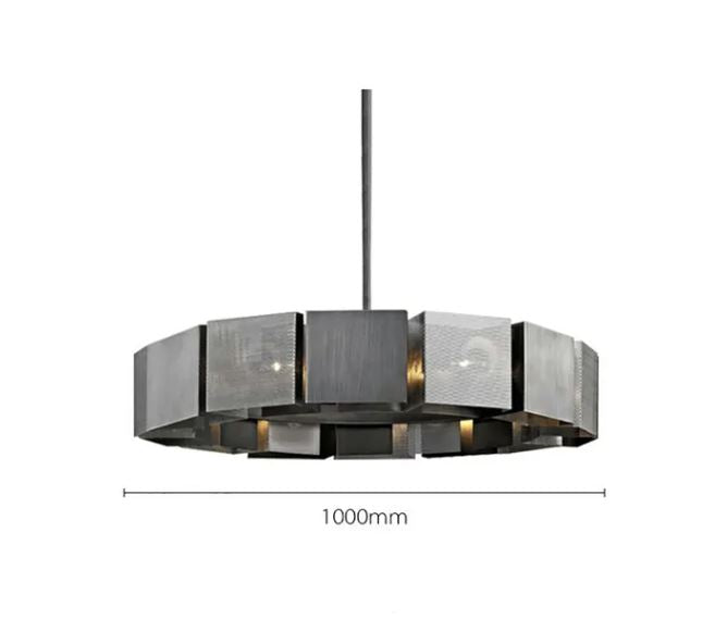 Postmodern Industrial Metal Ceiling Chandeliers Lamp