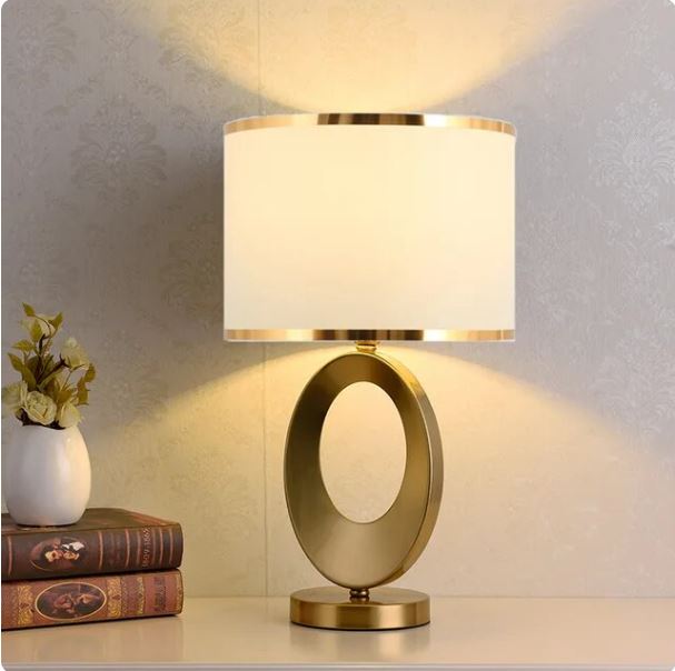 Nordic Luxury Cloth Covered Desk Lamp