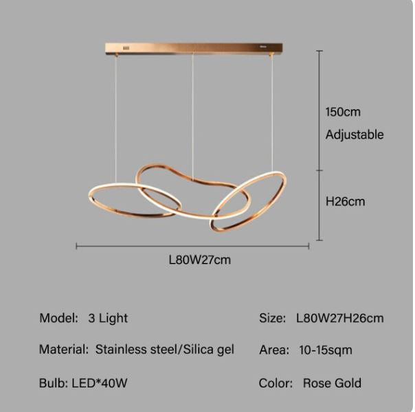 Luxury Stainless Steel Electroplated Chandeliers