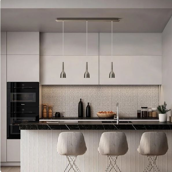 Anti-Glare Modern Nickel Pendant Light