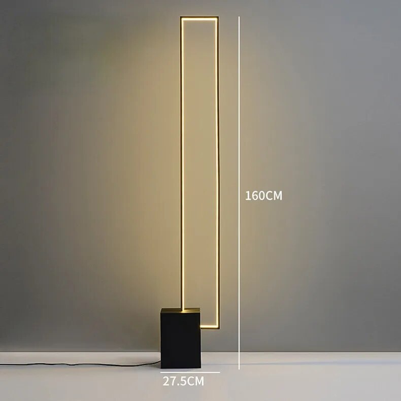 Nordic Geometric Square Stand LED Floor Lamps