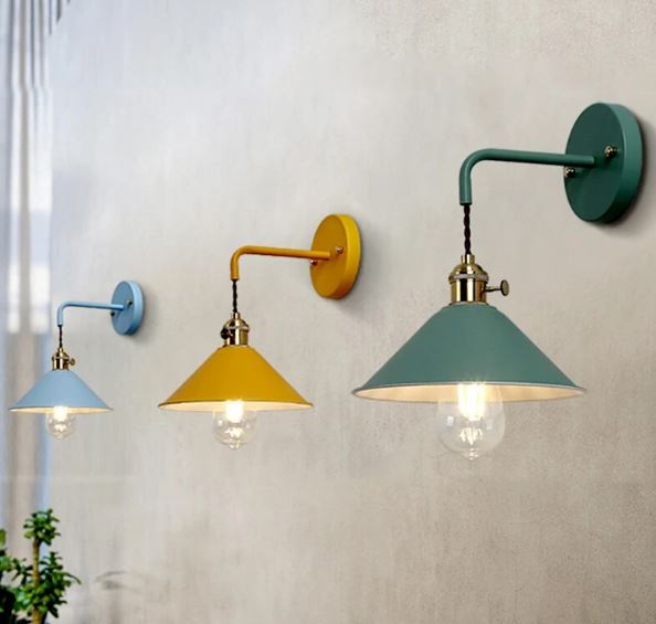 Antique Colored Metal Wall Light