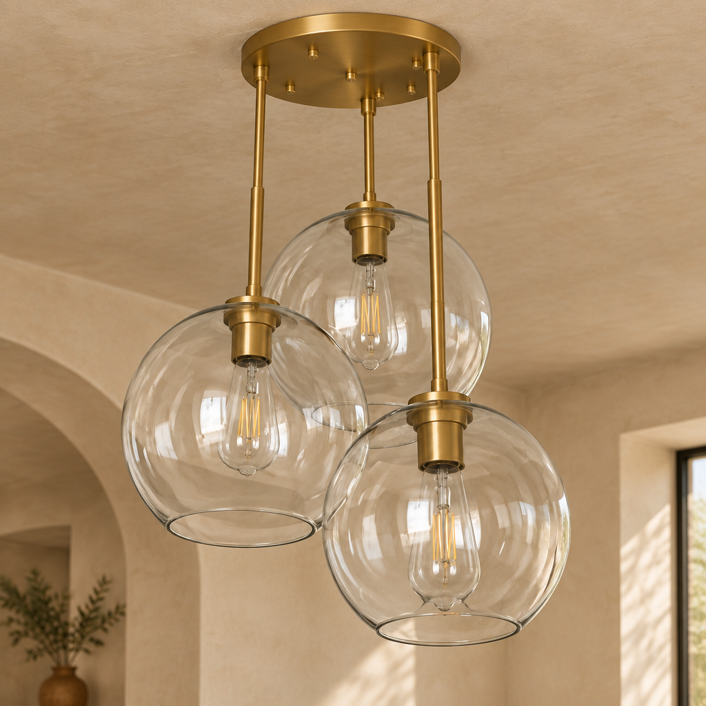 Gradient Glass Ball Pendant Lights