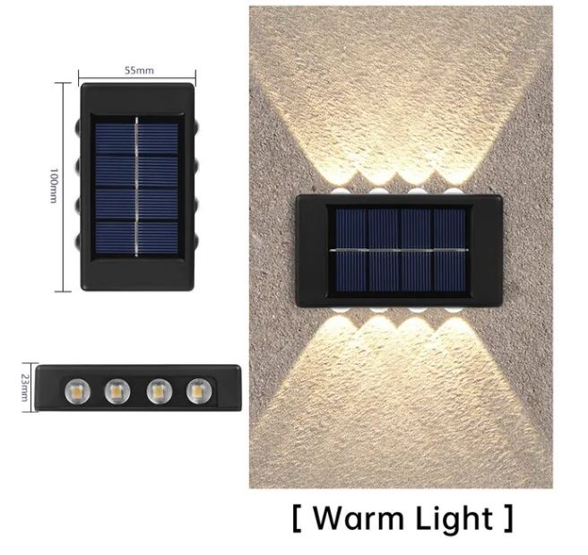 Solar Outdoor Waterproof Up/Down Luminous Wall Lamps