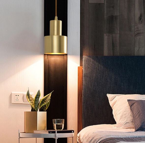 Gleaming Modern Gold Pendant Light