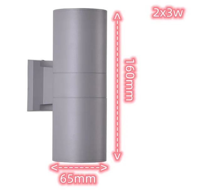 Aluminum Tube Circular Wall Lamp