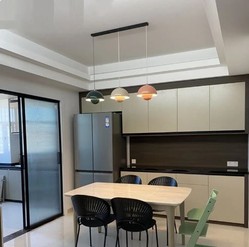 Semicircular Color Metal Pendant Light