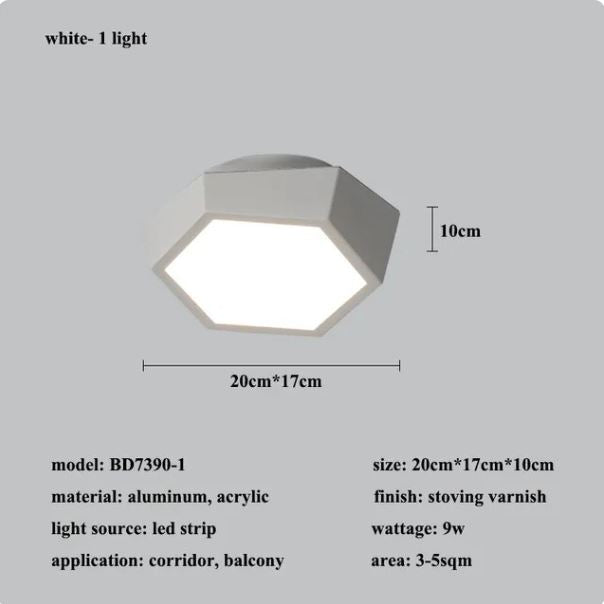 Modern Geometry Alloy LED Ceiling Chandeliers