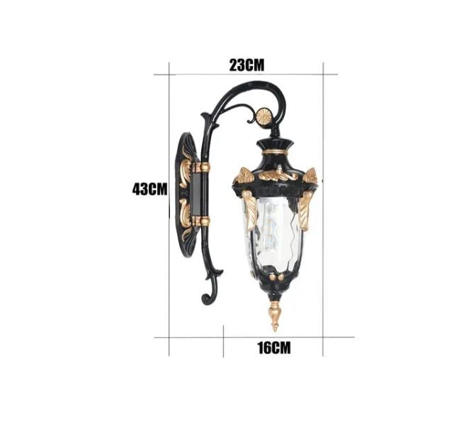 American Style Retro Waterproof Outdoor Wall Lamp