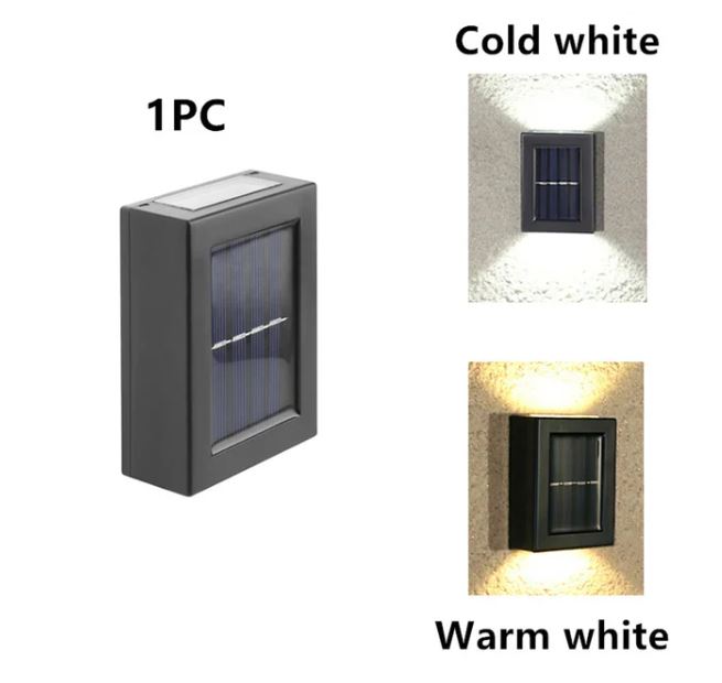 Simple Up And Down Luminous LED Solar Wall Lights