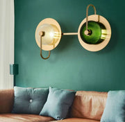 Circular Radiance Glass Wall Light