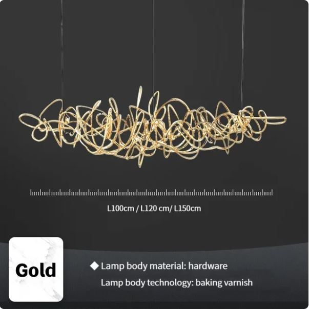 Simple Iron Art Bar Tree Chandelier
