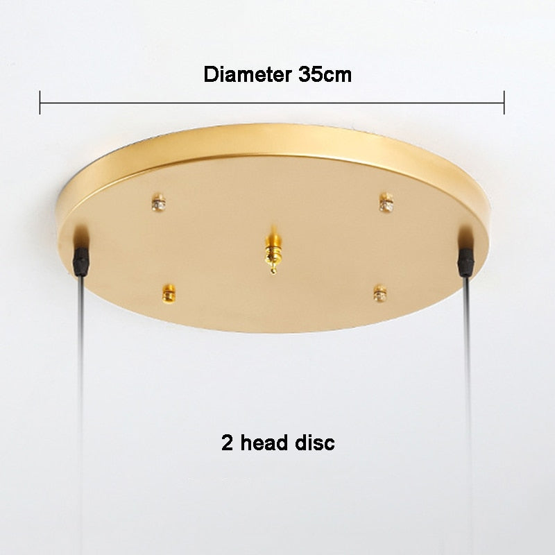 Ceiling Canopy Base for Pendant Light Multi Size DIY Black/White/Gold Plate 2