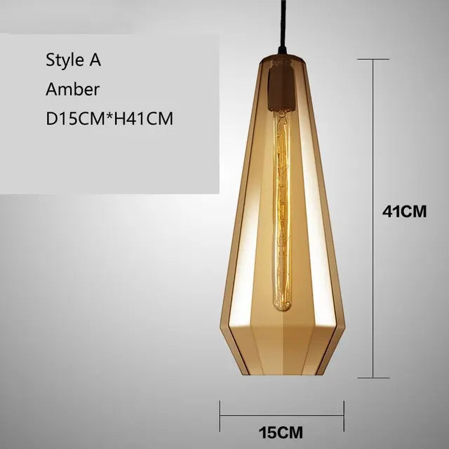 Vintage Crystal Wind Glass Pendant Lights