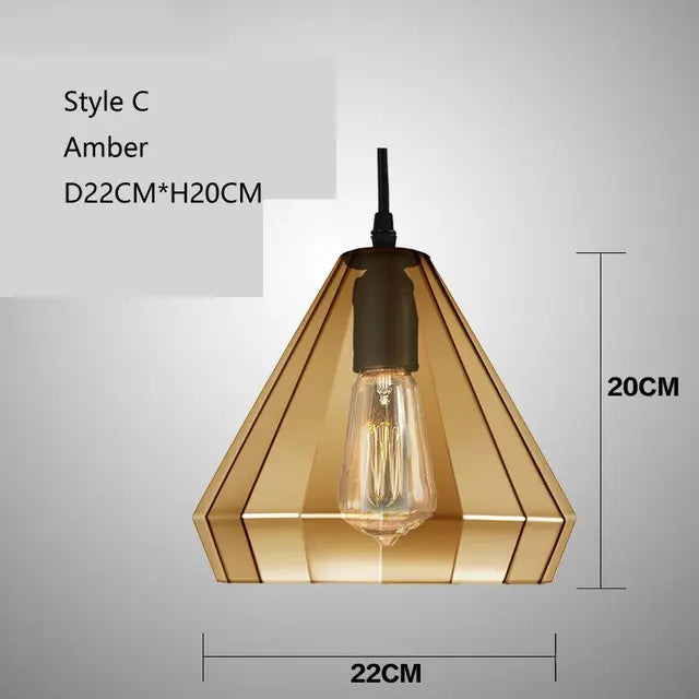 Vintage Crystal Wind Glass Pendant Lights