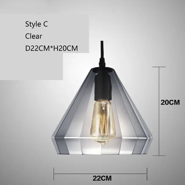 Vintage Crystal Wind Glass Pendant Lights