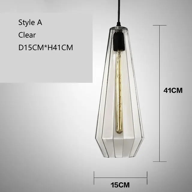Vintage Crystal Wind Glass Pendant Lights