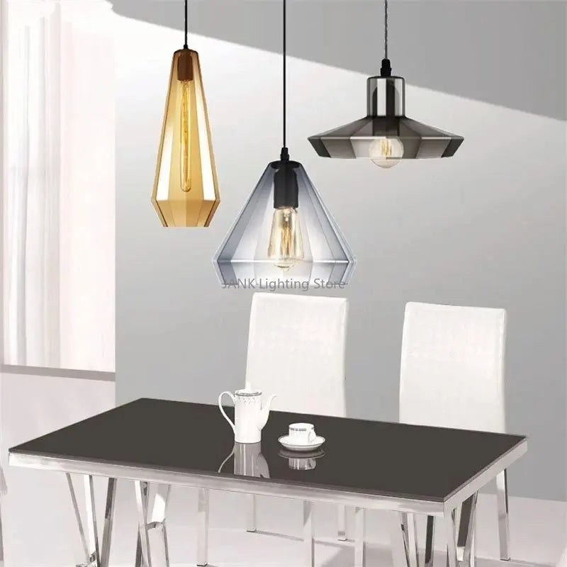 Vintage Crystal Wind Glass Pendant Lights