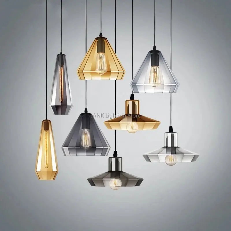 Vintage Crystal Wind Glass Pendant Lights