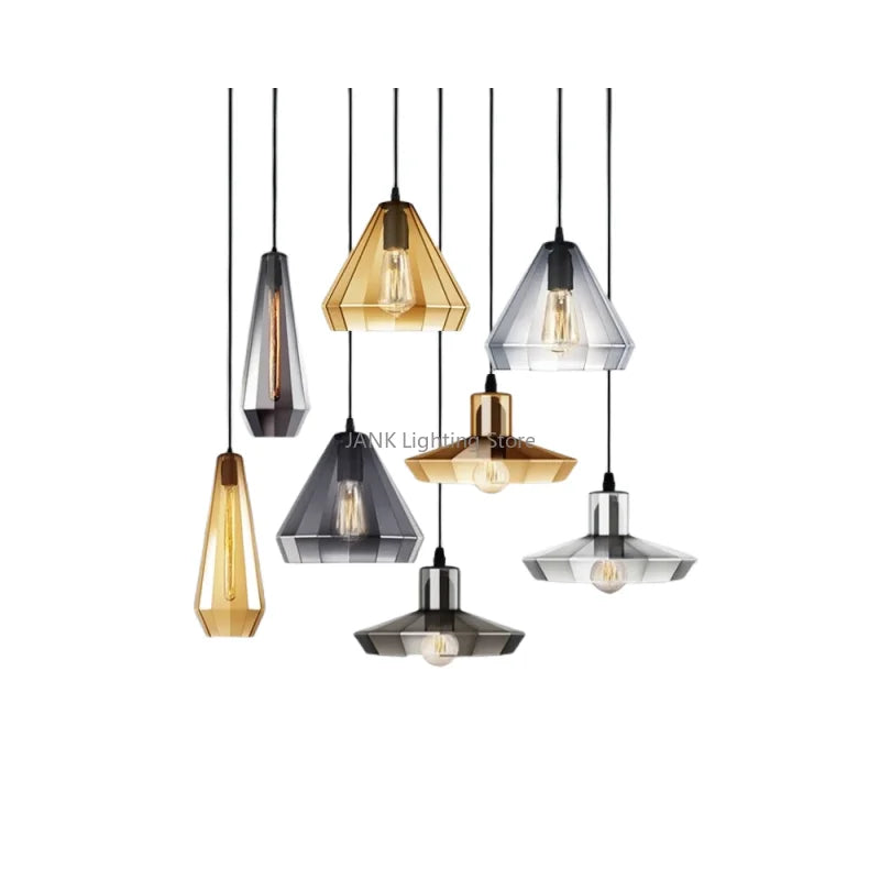 Vintage Crystal Wind Glass Pendant Lights