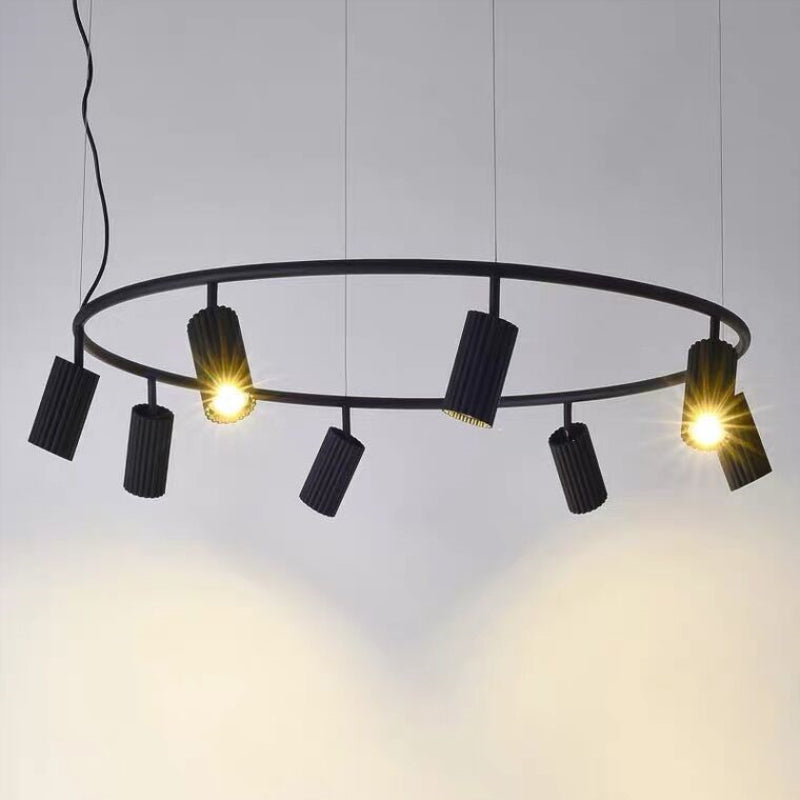 Scandinavian Ring Chandeliers Spotlights