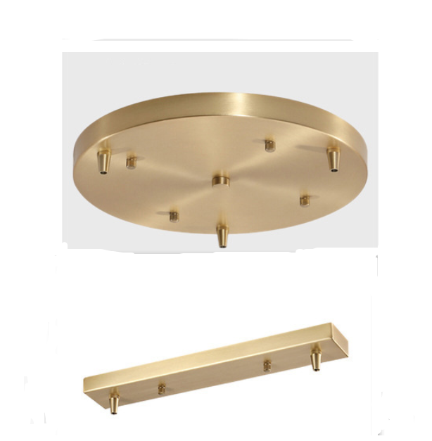 Ceiling Canopy Base for Pendant Light Multi Size DIY Black/White/Gold Plate 2