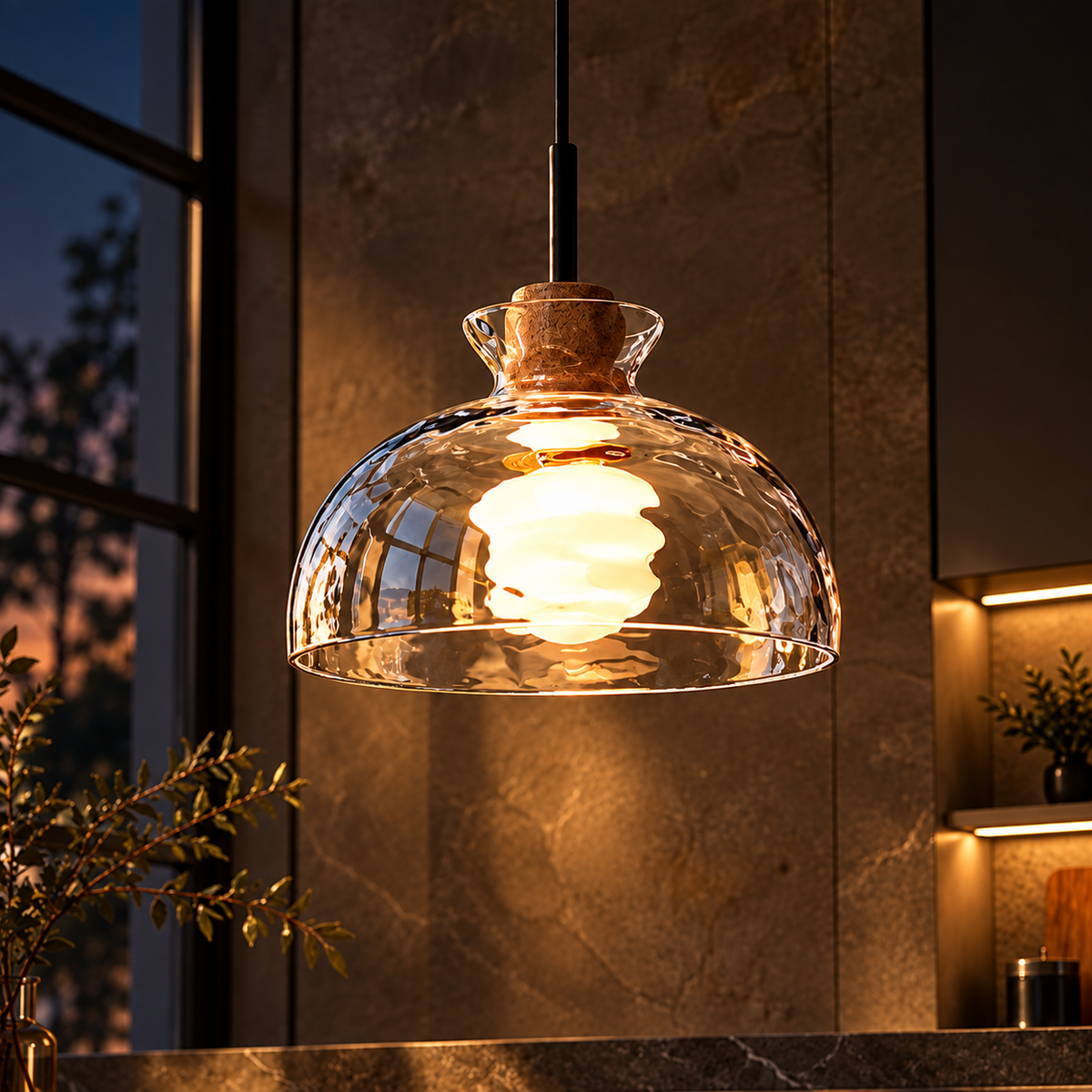 Elegance Glass Lampshade Pendant Lights