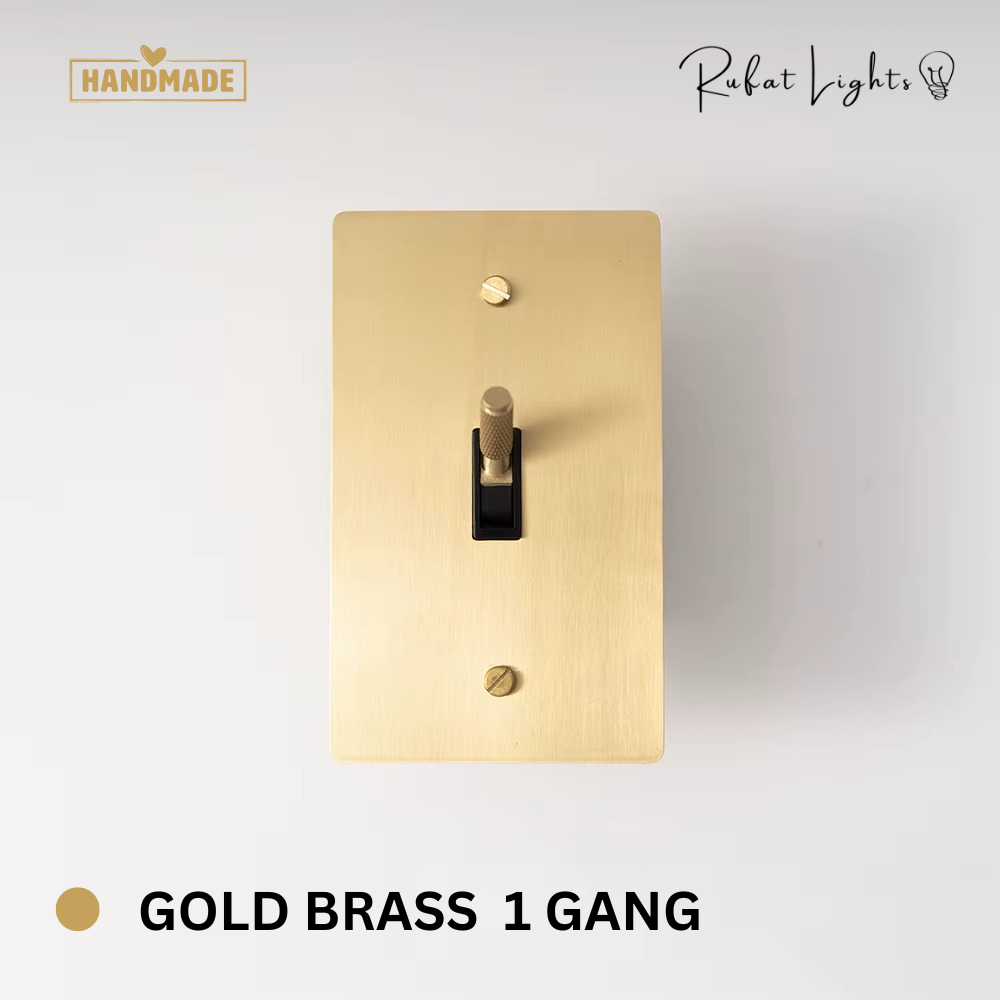 Solid Brass Toggle Switch