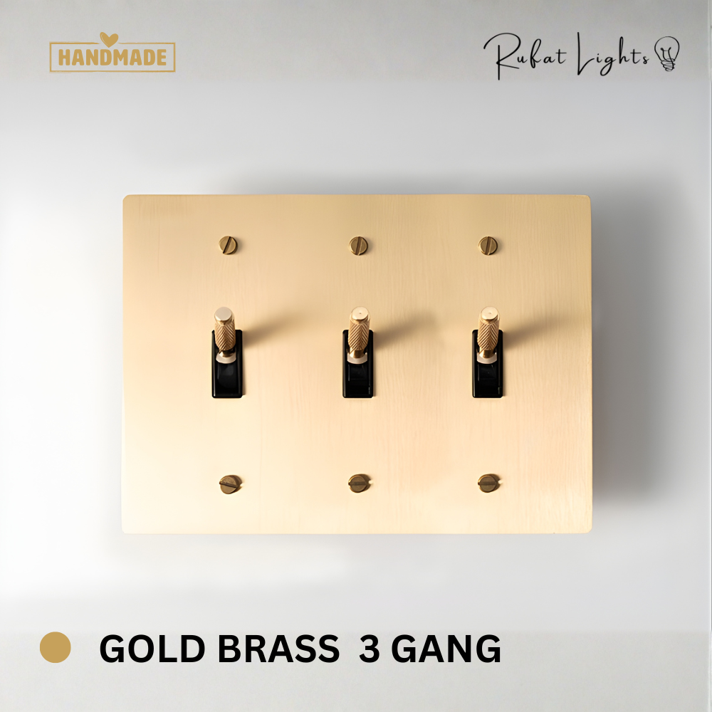 Solid Brass Toggle Switch