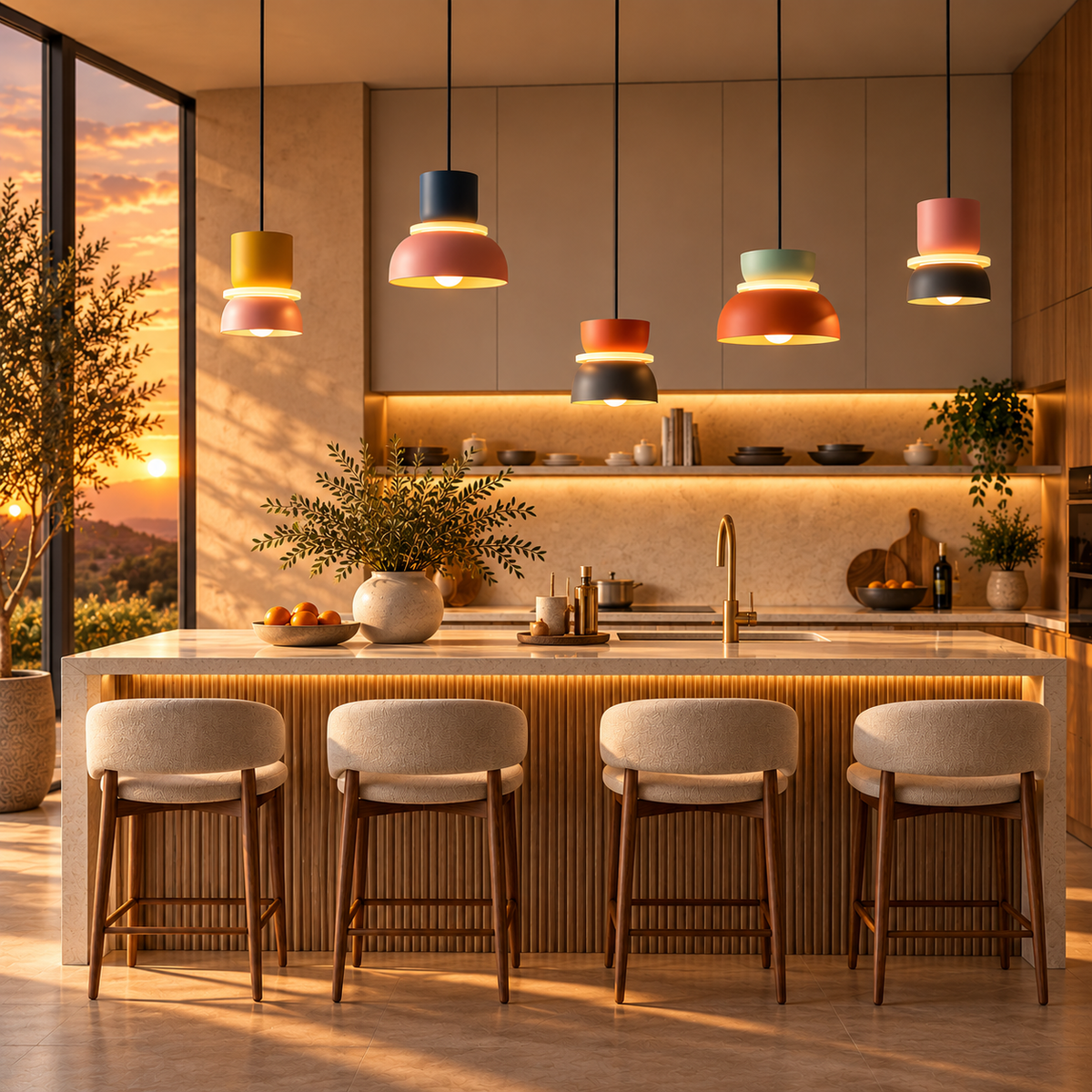 Colorful Macaron Pendant Hanging Light
