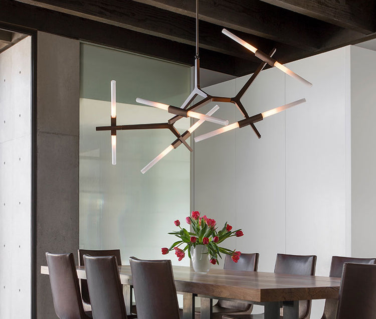 Sputnik Industrial Tree Branch Chandelier